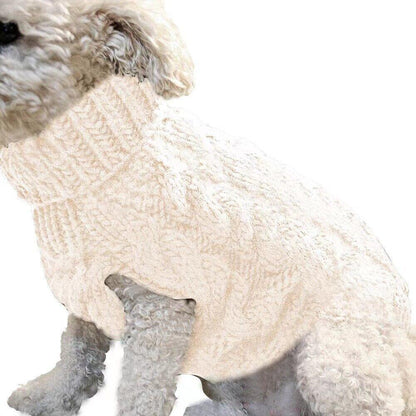 Puppy Dog Jumper Winter Warm Knitted Sweater Pet Clothes Small Dogs Coat Thermal S Size - Leather Pink