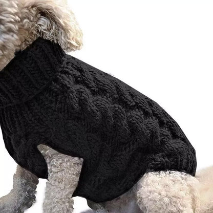 Puppy Dog Jumper Winter Warm Knitted Sweater Pet Clothes Small Dogs Coat Thermal S Size - Leather Pink