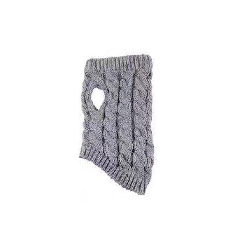 Puppy Dog Jumper Winter Warm Knitted Sweater Pet Clothes Small Dogs Coat Thermal M Size - White