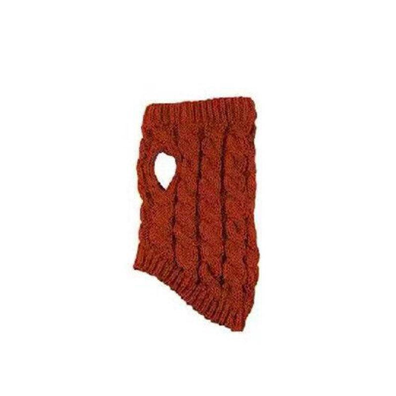 Puppy Dog Jumper Winter Warm Knitted Sweater Pet Clothes Small Dogs Coat Thermal M Size - White