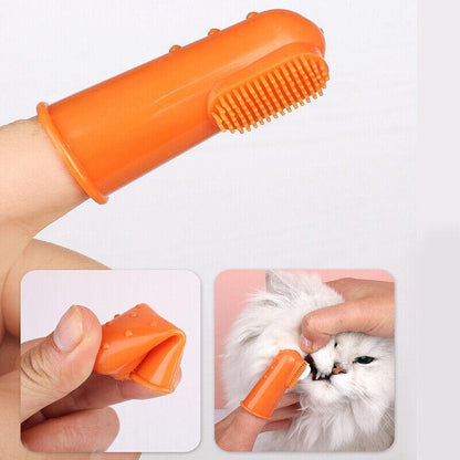 Pet Toothbrush Toothpaste Set for Cats and Dogs Vanilla Flavor Oral Care Kit