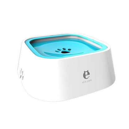 1.5L Pet Water Bowl No-Spill Design Slow Drinking Feeder with Non-Slip Base - Pink