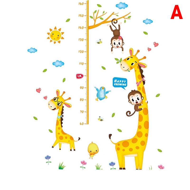 Removable Wall Height Chart Sticker Growth Measurement Ruler Decal for Wall Decor - F