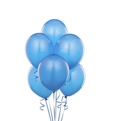 100PCS 10 Inch Latex Balloons Party Decorations Birthday Wedding Balloon Solid Colour - Lake Blue