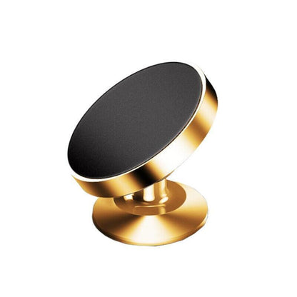 360 Degree Car Phone Holder Dashboard Mount Stand Cradle for Flat Surface - Gold