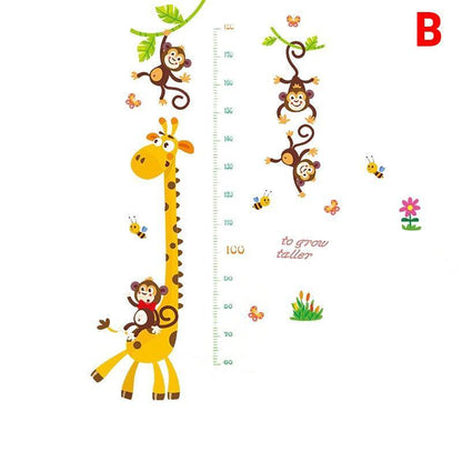 Removable Wall Height Chart Sticker Growth Measurement Ruler Decal for Wall Decor - H