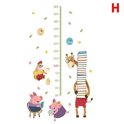 Removable Wall Height Chart Sticker Growth Measurement Ruler Decal for Wall Decor - H