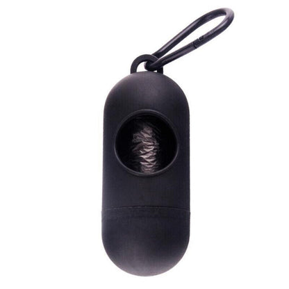 Portable Dog Waste Bag Dispenser with Refill Rolls for Pet Walking Cleanup - Light Green + Dark Green