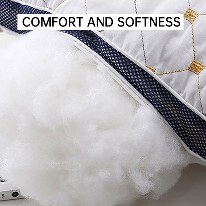 1/2PCS Hotel Style Polyester Fibre Pillow Washable High Rebound Support - 600g