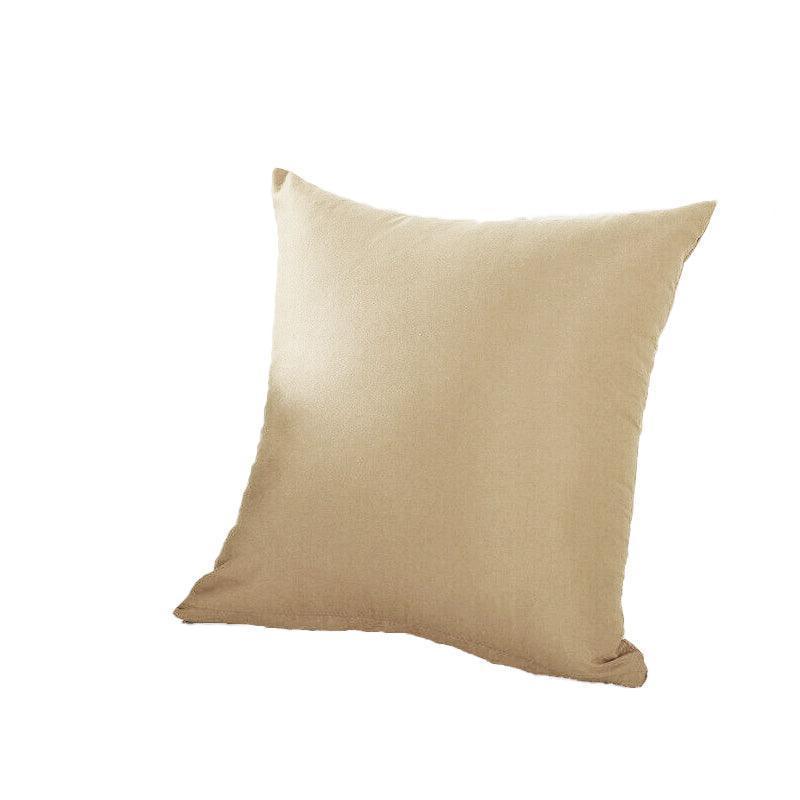 50cm*50cm Multicoloured Plain Solid Colour Cushion Cover Decorative Pillow Case - Light Coffee