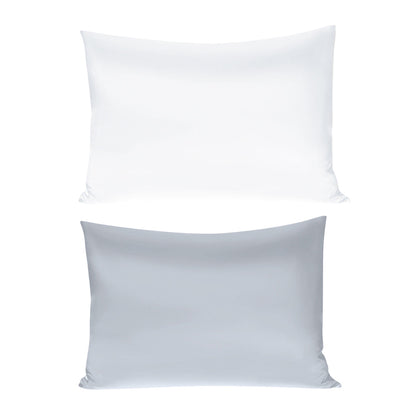 Silk Envelope Pillowcase Soft Satin Protective Cover for Bed Sleep Comfort - White