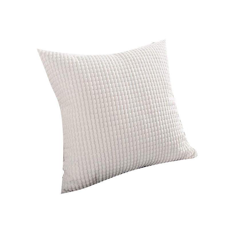 45X45 Plain Solid Colour Cushion Cover Decorative Pillow Case Home Multicoloured - Dark Grey
