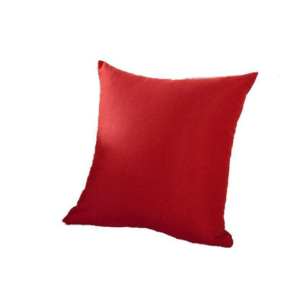 50cm*50cm Multicoloured Plain Solid Colour Cushion Cover Decorative Pillow Case - Pink