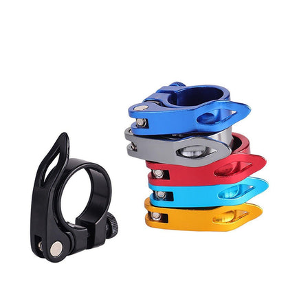 Quick Release Bicycle Seat Tube Clamp Multi Color Lever Lock Cycling Accessories - Golden-3-1