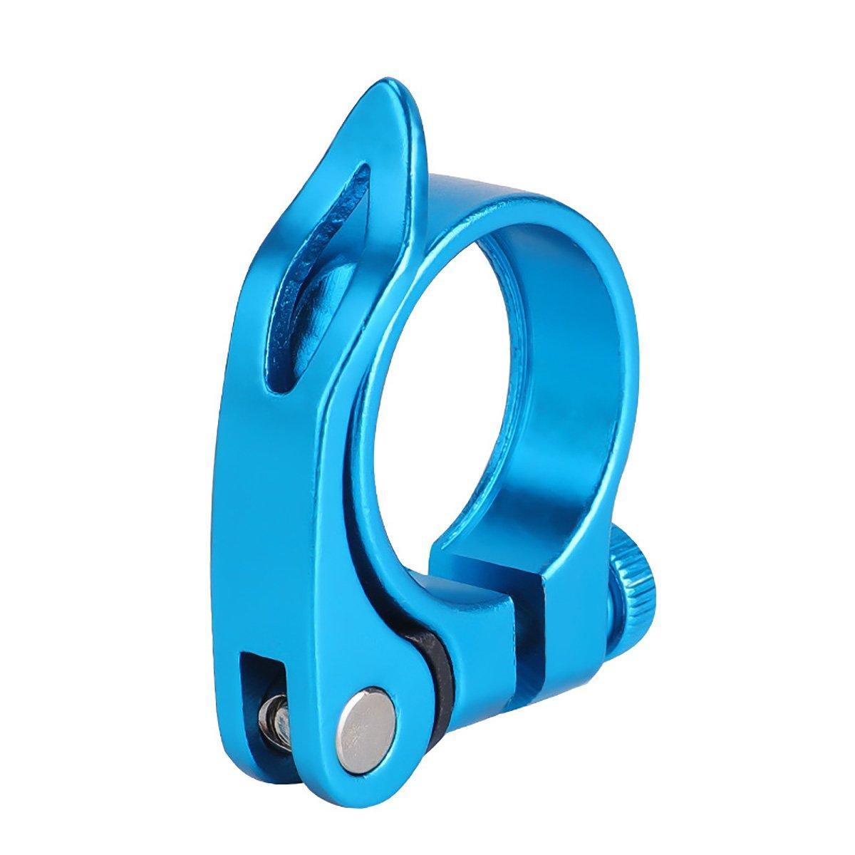 Quick Release Bicycle Seat Tube Clamp Multi Color Lever Lock Cycling Accessories - Golden-3-1