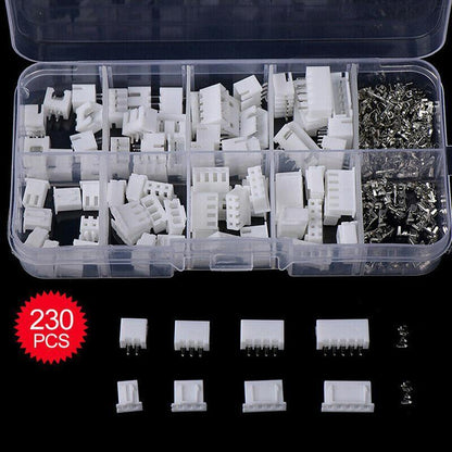 230PCS/Box XH 2.54 2p 3p 4p 5pin 2.54mm Pitch Terminal Kit JST Connector C3