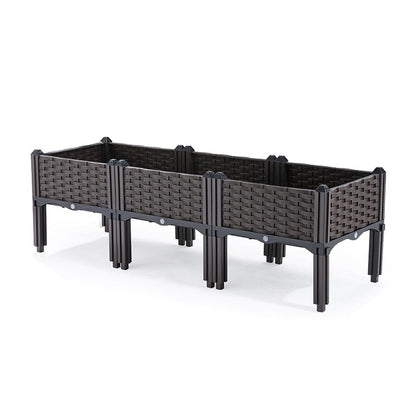 Outdoor Rectangular Balcony Vegetable Planter Box Garden Flower Planting