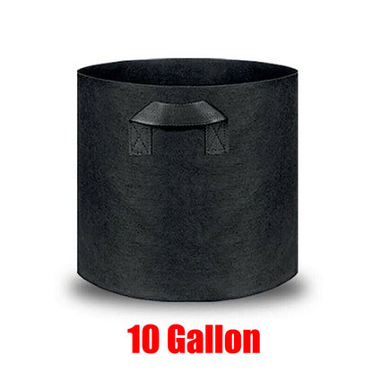 10 Pack Breathable Fabric Plant Grow Pots 2 to 20 Gallon Sizes - 20 Gallon-10PCS