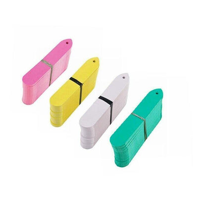 100PCS Plant Labels Flexible Pvc Plastic Garden Tag Nursey Seeding Marker Pen Bulk Sale - Yellow