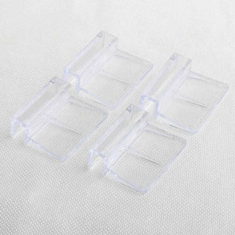 4Pcs Plastic Clips Glass Cover Support Holder Aquarium Fish Tank 6/8/10/12Mm New - 6MM