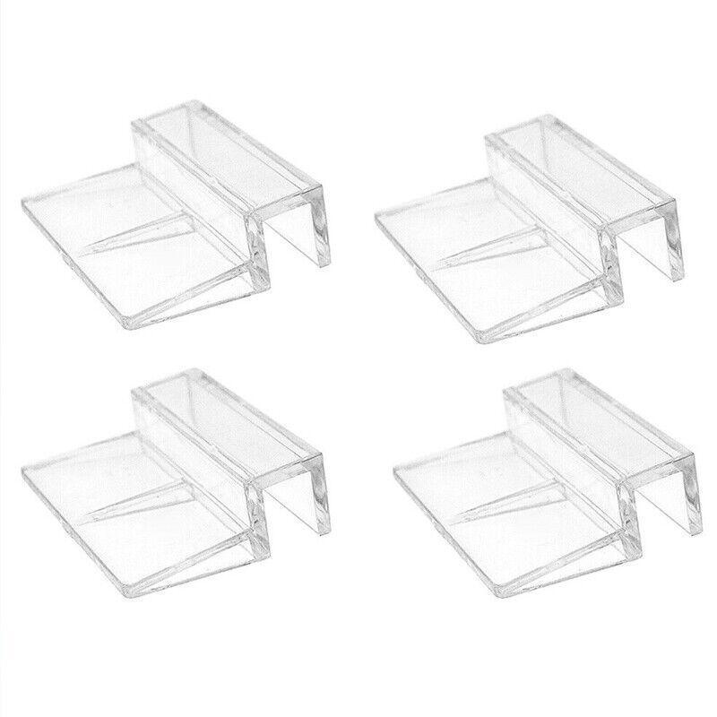 4Pcs Plastic Clips Glass Cover Support Holder Aquarium Fish Tank 6/8/10/12Mm New - 8MM