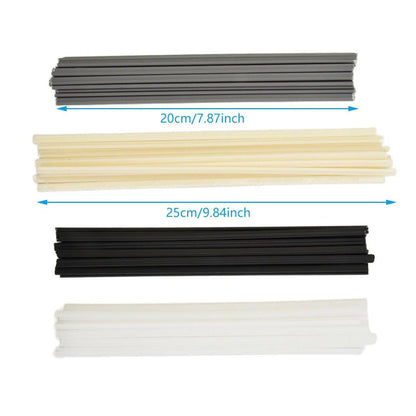 Bumper Plastic Welding Rod Torch 50CM/25CM Assorted Colours and Materials - White - PP 20cm