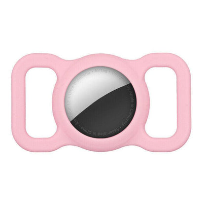 Silicone Collar Attachment Case Compatible with Tracking Device for Pets - Red