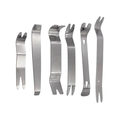6pcs Pry Bar Tool Set Metal Dismantling Plate Fastener Remover For Car Repair