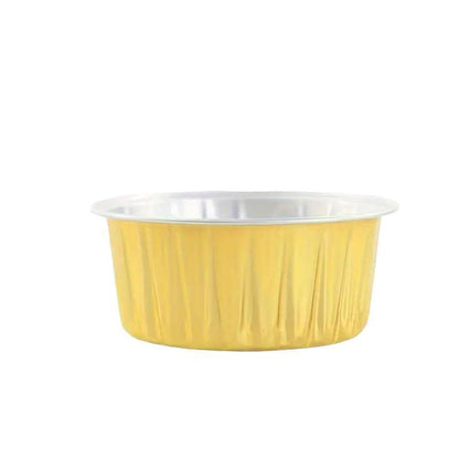 100Pcs Cake Tools Pudding Cake Aluminum Foil Baking Cups Cupcake Cup with Lids - 100pcs-Blue
