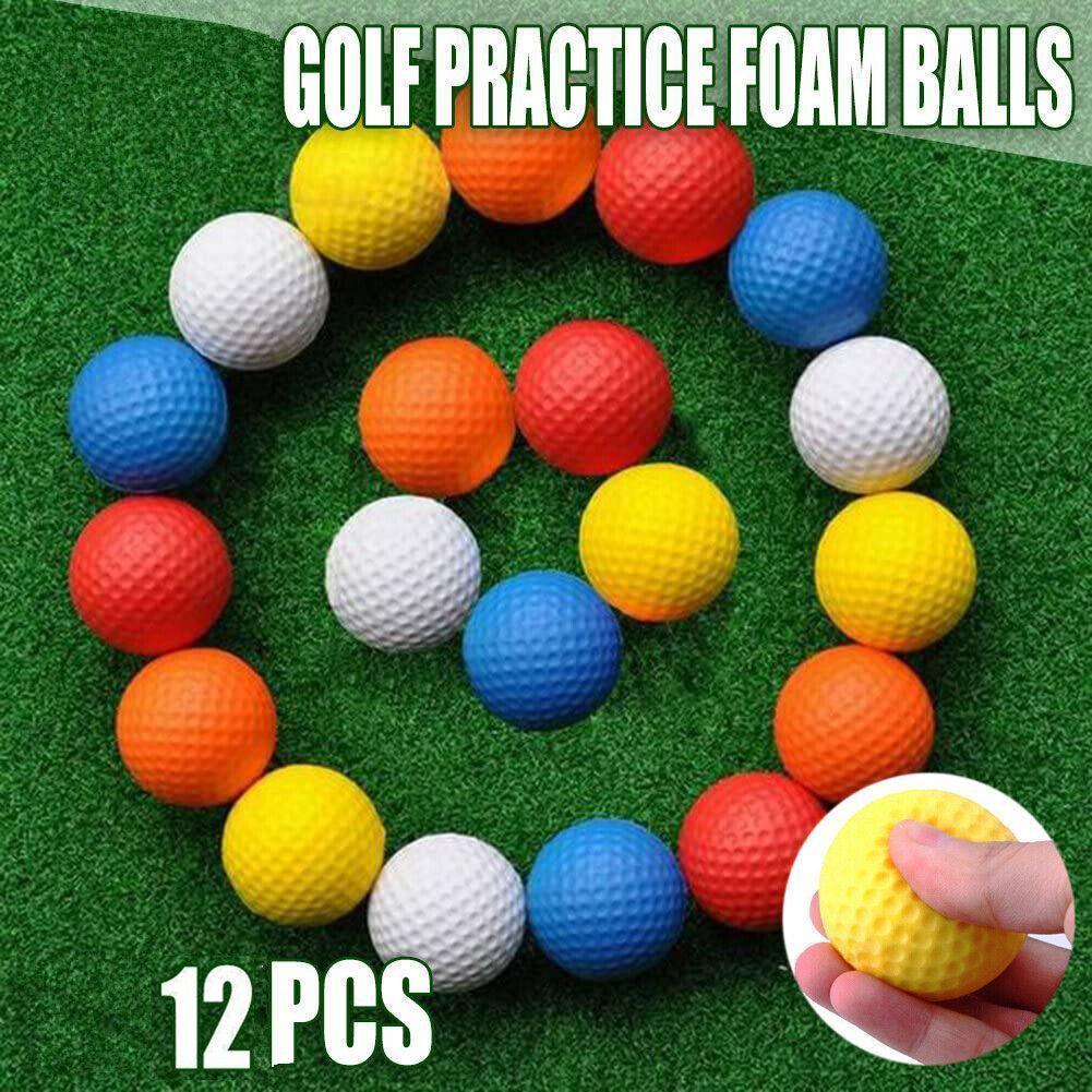 12 Pack Indoor/Outdoor Golf Practice Foam Balls - Blue