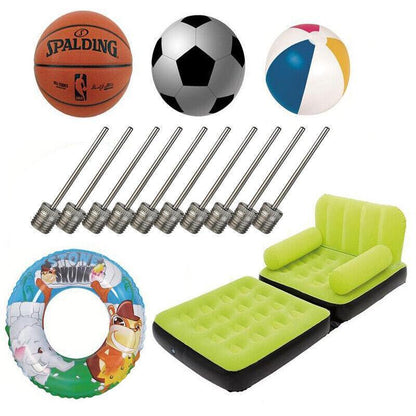 Stainless Steel Ball Pump Needle Inflator Pin for Football Basketball Volleyball - 10PCS