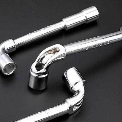 6-23mm L Shaped Socket Wrench Elbow Multi Size Hardware Repair Tool Set - 8mm