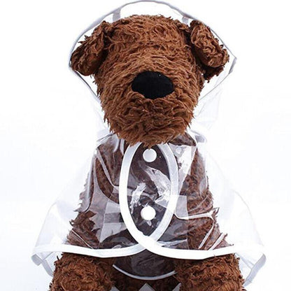 Puppy Waterproof Pet Dog Raincoat Jacket Clothes Vest Rain Coat Outdoor Hoodies White - XL