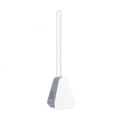 Golf Toilet Brush Long-Handled Toilet Brush Wall-Mounted Silicone Toilet Brush - White