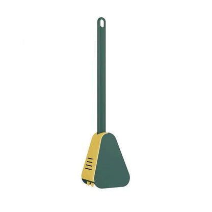 Golf Toilet Brush Long-Handled Toilet Brush Wall-Mounted Silicone Toilet Brush - White