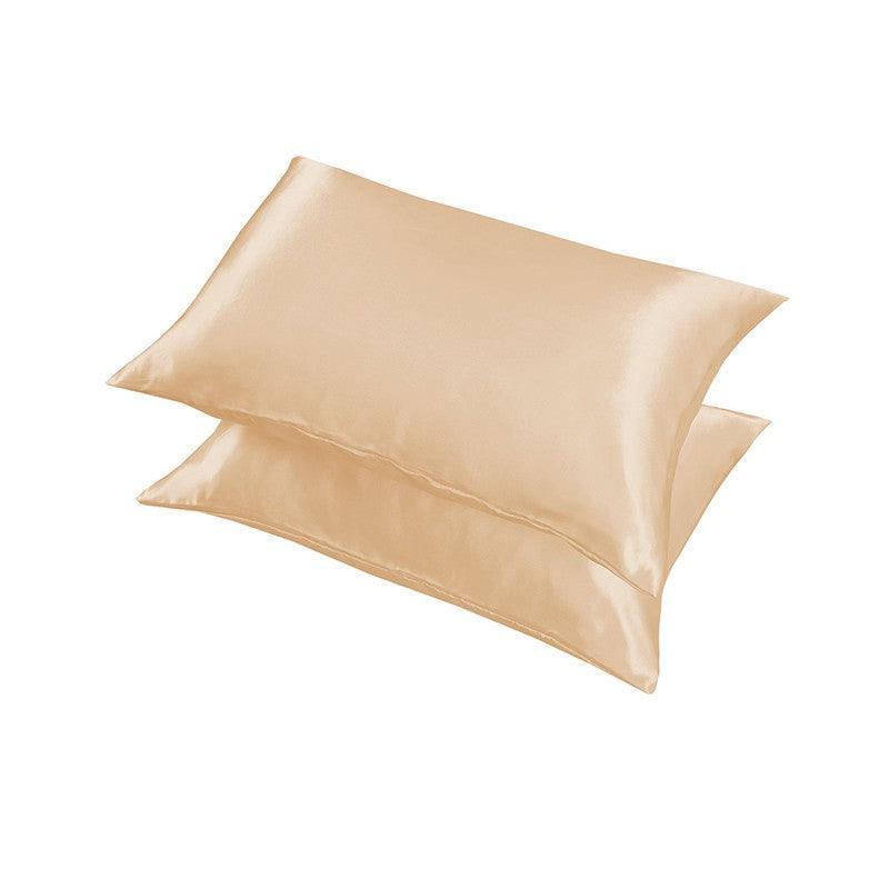 2X Satin Pillow Case Bedroom Pillowcase Cushion Covers Home Decor Luxury Slip - Red
