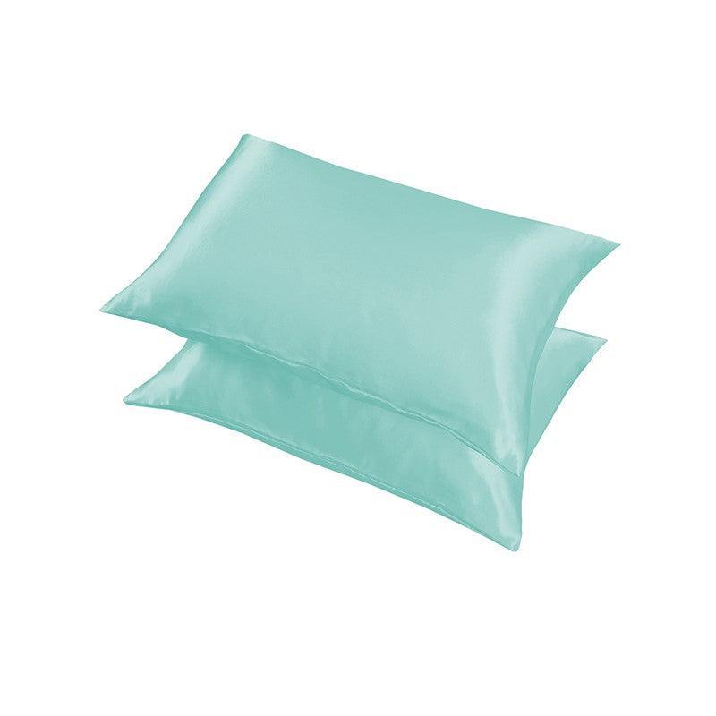 2X Satin Pillow Case Bedroom Pillowcase Cushion Covers Home Decor Luxury Slip - White