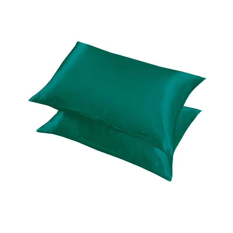 2X Satin Pillow Case Bedroom Pillowcase Cushion Covers Home Decor Luxury Slip - White