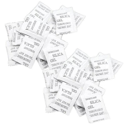 Up To2000X 1G Silica Gel Packets Moisture Absorber Desiccant Reusable Food Grade - 50 PCS