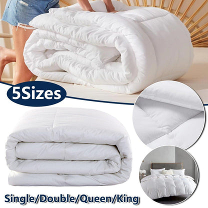 Luxury Hotel Quilt Core – Soft Microfiber Down Alternative Comforter for All Seasons - 140x210cm-Cotton