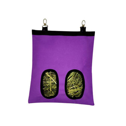 Hay Bag Guinea Pig Rabbit Feeding Bag Animal Hay Feeder Bag Hanging Feeder - Purple