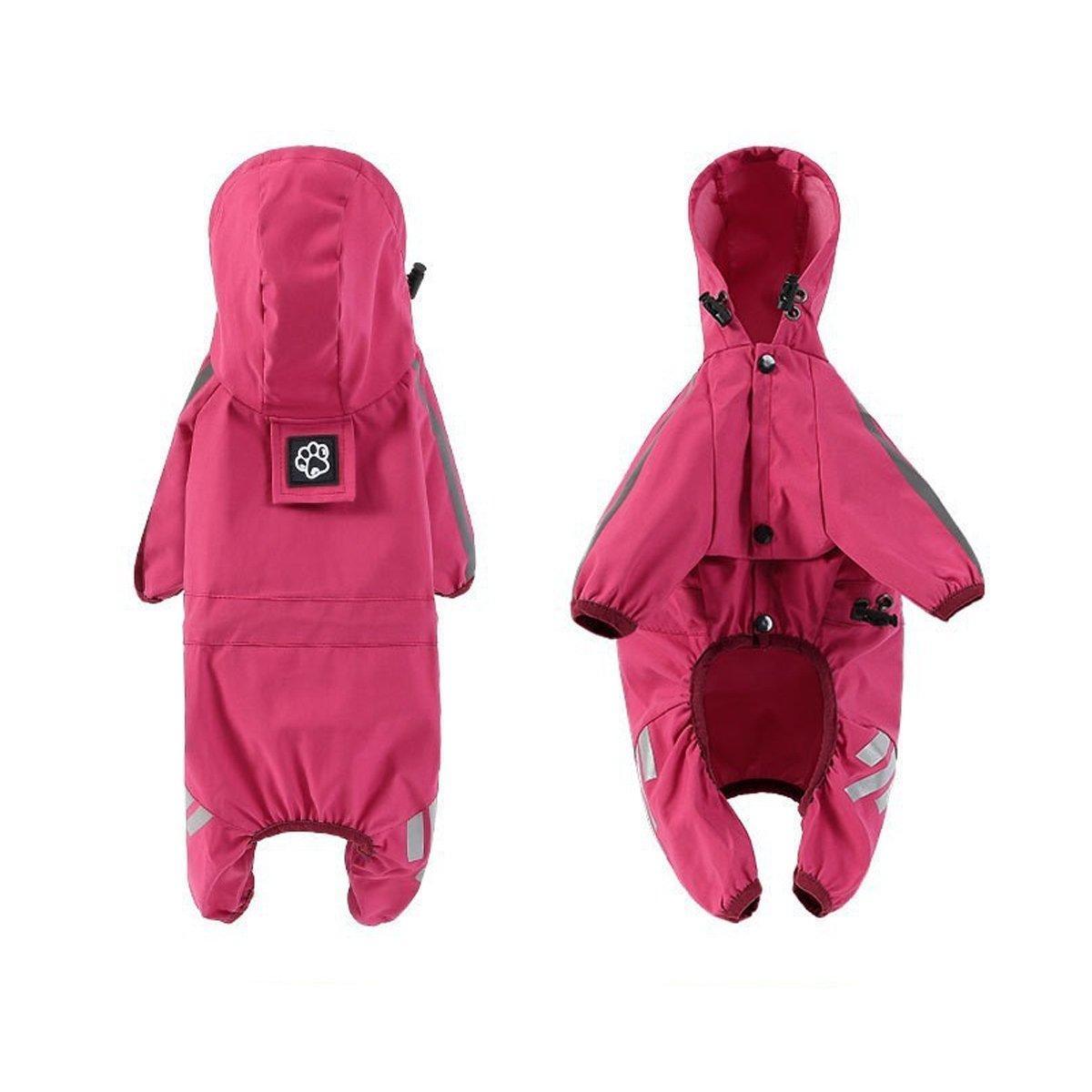 Waterproof Four Corner Pet Raincoats In Large Medium And Small Sizes Are Suitable For Dogs - Blue - S