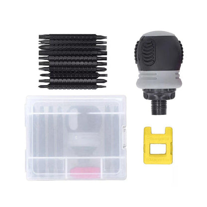 Ratchet Screwdriver Set with Sleeve Dual Head Screwdriver Expansion Cross Bits - 26-in-1