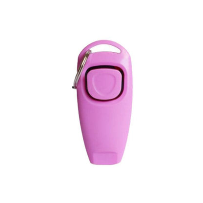 Dog Whistle and Clicker Set for Training Stop Barking Obedience Tool Combo - Red