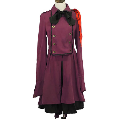 Gothic Renaissance Dress Ruffled Long Sleeve Medieval Cosplay Steampunk Gown - L