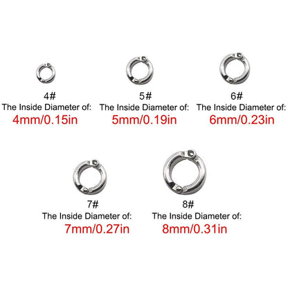 Parrot Leg Ring Anti Slip Bird Anklet Elastic Rope with Alloy Fasteners Supplies - 8mm