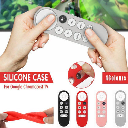 Silicone Case Protective Cover Shell For Google Chromecast Tv 2020 Voice Remote - Grey
