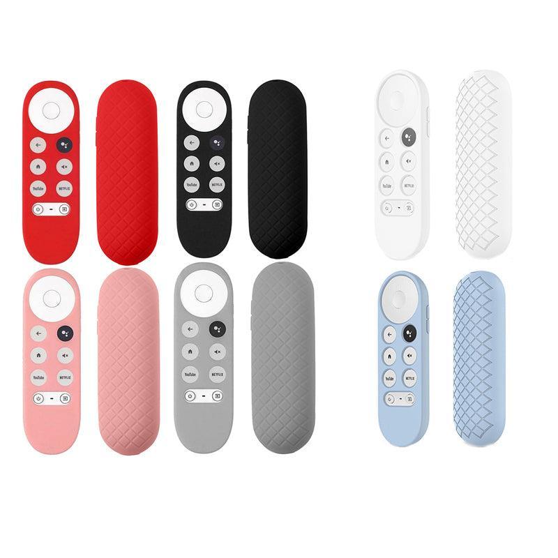 Silicone Case Protective Cover Shell For Google Chromecast Tv 2020 Voice Remote - White