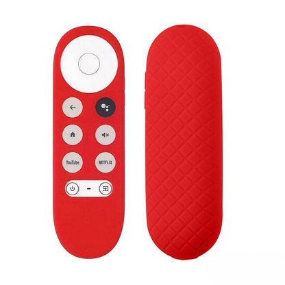 Silicone Case Protective Cover Shell For Google Chromecast Tv 2020 Voice Remote - White