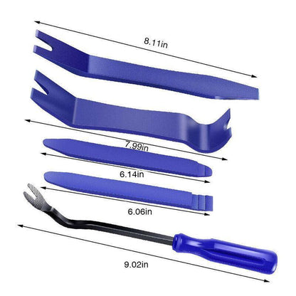 5Pcs Car Trim Removal Tool Auto Hand Tools Pry Bar Dash Panel Door Interior Kit